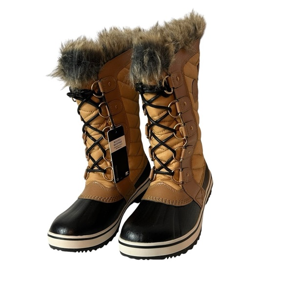 Sorel Tofino II Faux Fur Waterproof Winter Snow Boots Women’s Size 6 Curry/Fawn - Picture 3 of 7